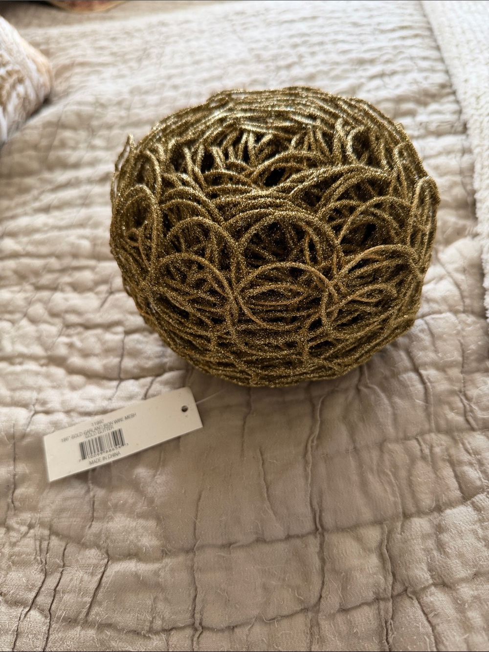 Garland 186” gold garland iron wire mesh gorgeous I have three price is for ONE